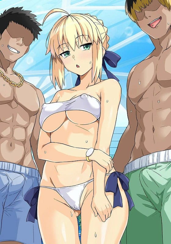 セイバーさん ヤリモクナンパ待ち プール編09