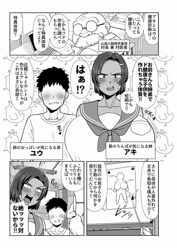 仲の悪い姉と弟が発情したサルみたいに交尾しまくる本1