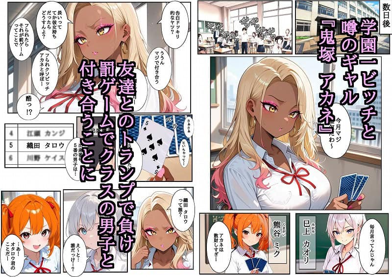 学園一ビッチと噂のギャルが罰ゲームでガチなオタクと付き合ったら…01